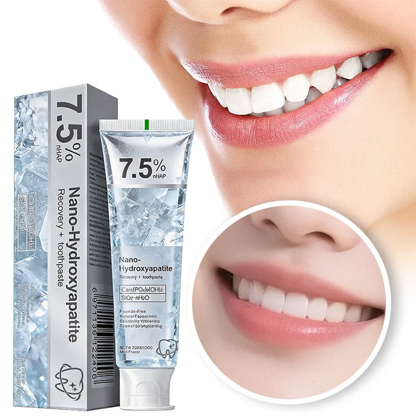 7.5% nHAP Nano-Hydroxyapatite Toothpaste (250g) – Fluoride-Free Enamel Repair & Sensitivity Relief