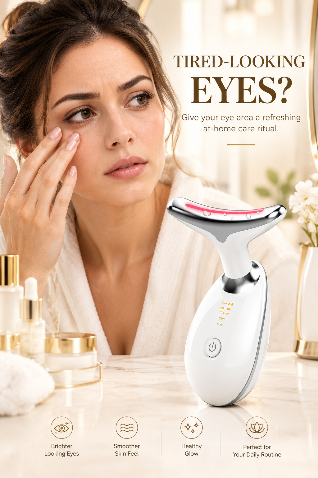 7-in-1 LED Face & Neck Lifting Massager – Anti-Aging Skin Tightening Device