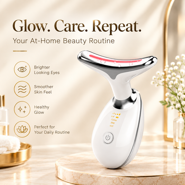 7-in-1 LED Face & Neck Lifting Massager – Anti-Aging Skin Tightening Device