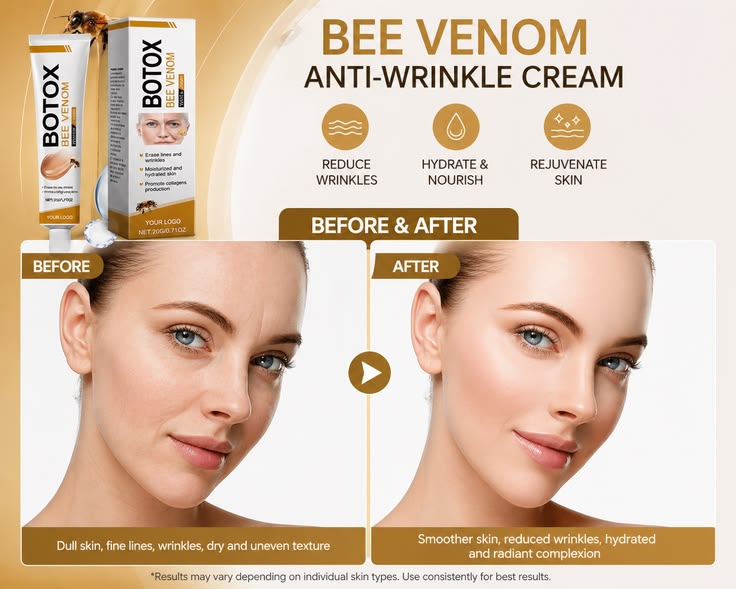 OUHOE Botox Bee Venom Wrinkle Cream (20g) – Anti-Aging & Skin Firming Face Cream