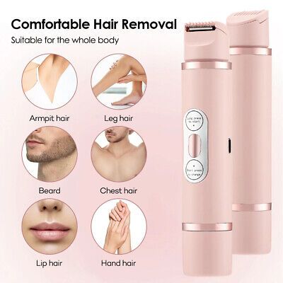 Double Head Electric Shaver for Women – Painless Hair Removal Trimmer for Legs, Underarms & Bikini Area