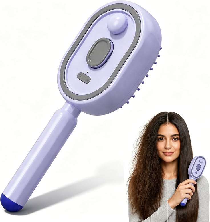Electric Spray Retractable Hair Comb – Mist Hydrating Detangling Hair Brush