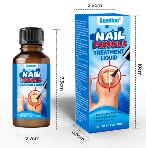 Sumifun Nail Fungus Treatment Liquid (20ml) – Antifungal Broken & Discolored Nail Repair Solution